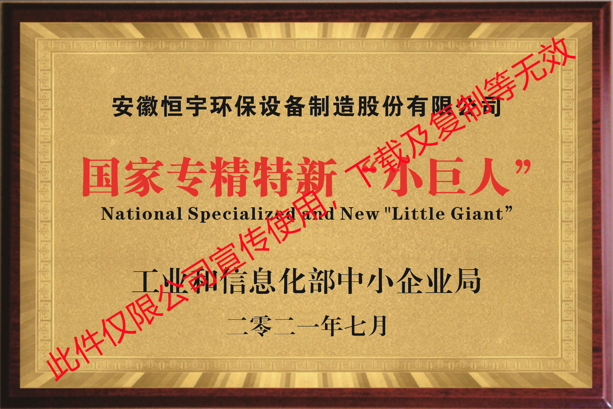 國(guó)家專精特新小巨人企業(yè)